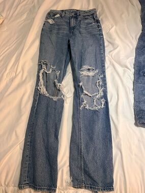 American Eagle Women's High Rise Straight-Leg Jeans
